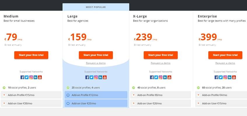 AgoraPulse Pricing