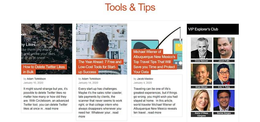 Social Media Explorer Tools Tips